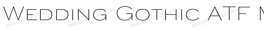 Wedding Gothic ATF M字体转换